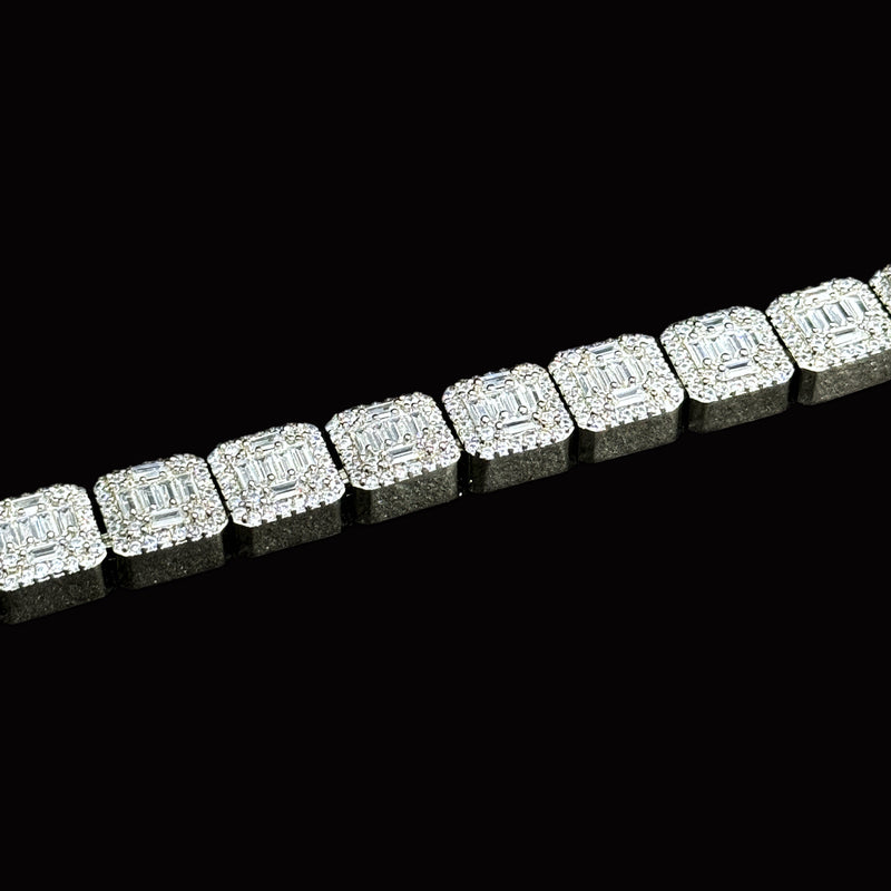 Cluster Tennis Bracelet