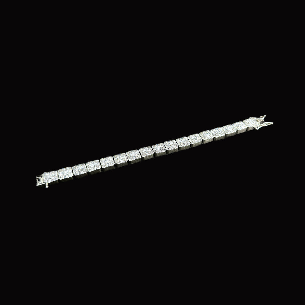 Cluster Tennis Bracelet