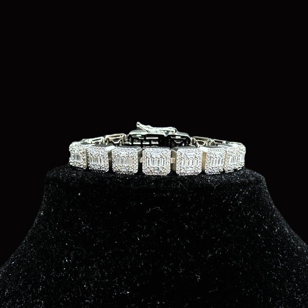 Cluster Tennis Bracelet