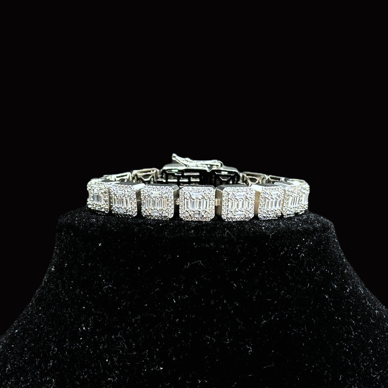 Cluster Tennis Bracelet